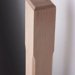 American Oak Chamfered Stair Post