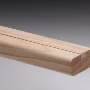 Pine Stair Flight Shoe Rail with 12mm rebate and fillet