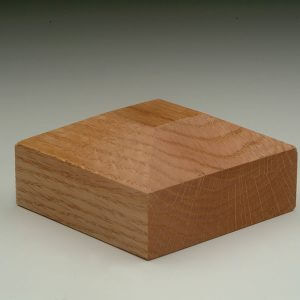 Peaked Square (type 3) American Oak Handrail Post Cap