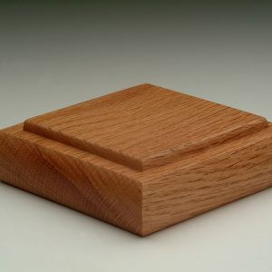 Detailed Square (type 2) American Oak Handrail Post Cap