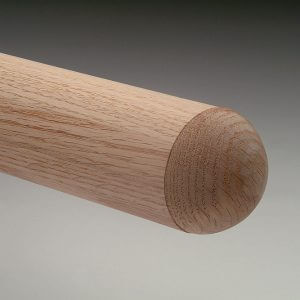 American Oak Round Handrail End Cap